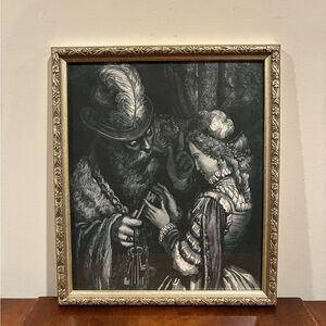 Bluebeard Illustration Gustave Dore 12x14 Framed Print Fairytale Wall Art